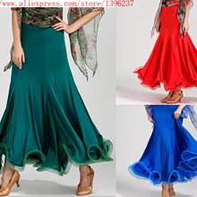 Юбка для бальных танцев, новинка, Женский сценический вальс, танго, костюм для взрослых, высокое качество, дешевый конкурс бальных танцев, платья