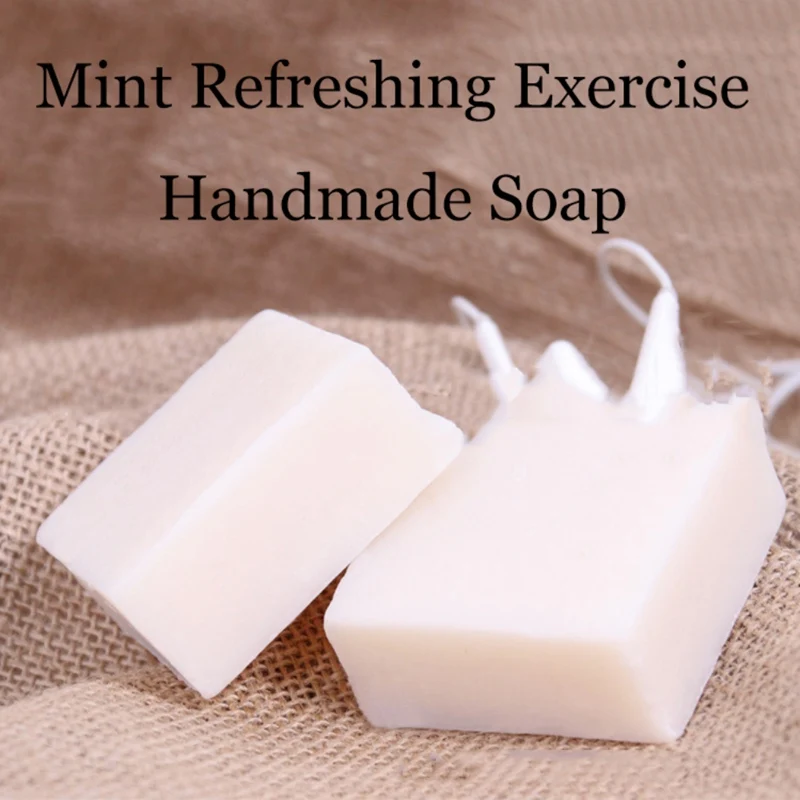 Mint Flavor Handmade Soap Oil-control Anti-acne Soap Handmade Soap Unisex Skin Care Face Cleaning
