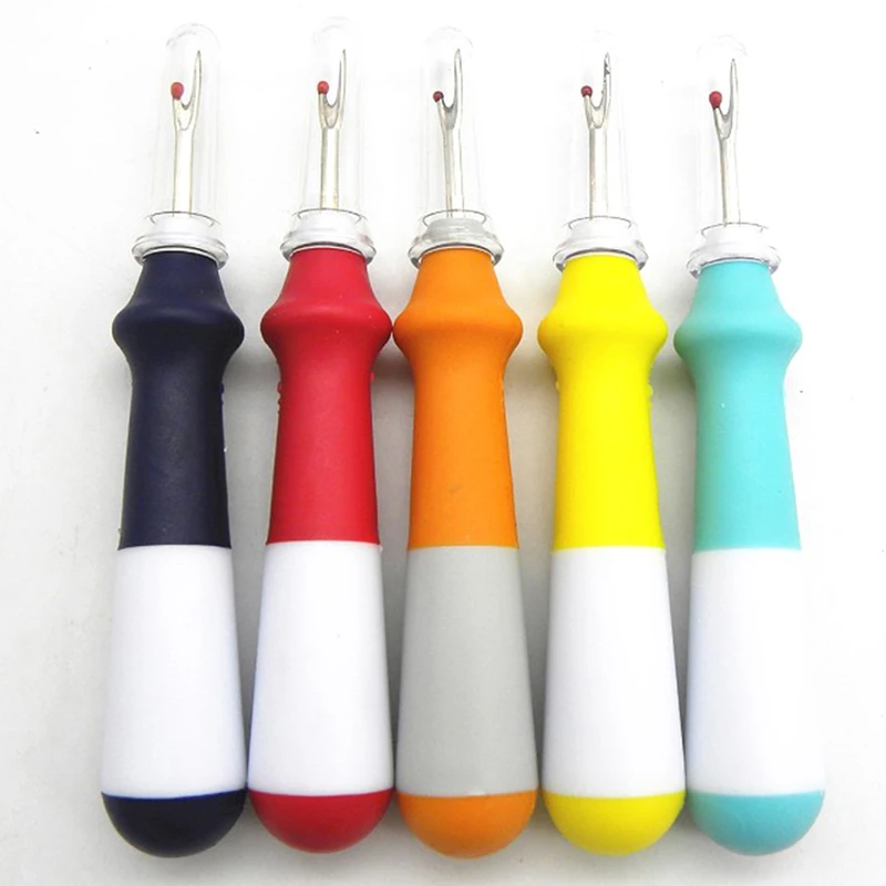 Plastic Handle Sharp Craft Thread Cutter Seam Ripper Safety Handle Stitch Unpicker Hand Tools Needles Arts Sewing Accessory New