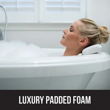 

Bathtub Pillow PU Waterproof Sponge Bathtub Cushion With Suction Cups SPA Bath Pillow Non-slip Bathtub Headrest Bathroom Supply