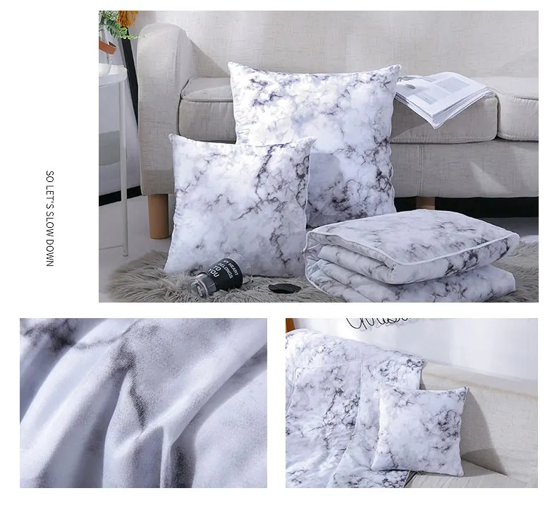Sanding Print Warm Throw Blanket Cushion Multifuncional Pillow Quilt 2 In 1 Travel Office Portable Cushions Decorative For Sofa