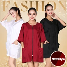 Высококачественный Легкий полиэстер парикмахерский халат для спа платье антистатическая ткань для ухода за домашними животными Универсальный Размер застежка-молния