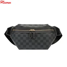 Классическая сетчатая поясная сумка для мужчин и женщин, повседневная кожаная нагрудная сумка, спортивная сумка на молнии на плечо, дорожная пляжная поясная сумка