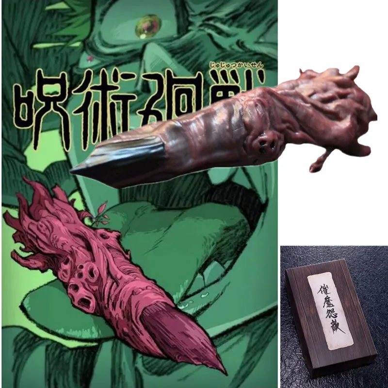 Jujutsu Kaisen Ryomen Sukuna Itadori Yuji Cosplay PVC Cursed Finger Demon In Box Halloween Party Realistic Horror Decoration Pro |