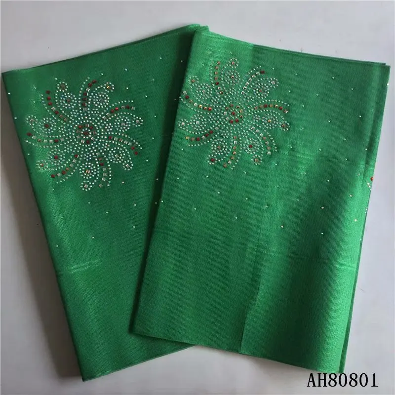 Африканский гелевый головной убор ASO OKE Высококачественная нигерийская Кружевная повязка на голову ASO OKE обертывание бисером и стойками для вечерние 2 шт./лот