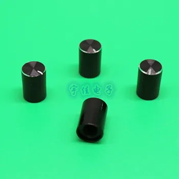 

10 Piece 10 * 14.5mm aluminum alloy potentiometer knob audio volume adjustment knob black flower hole 6MM