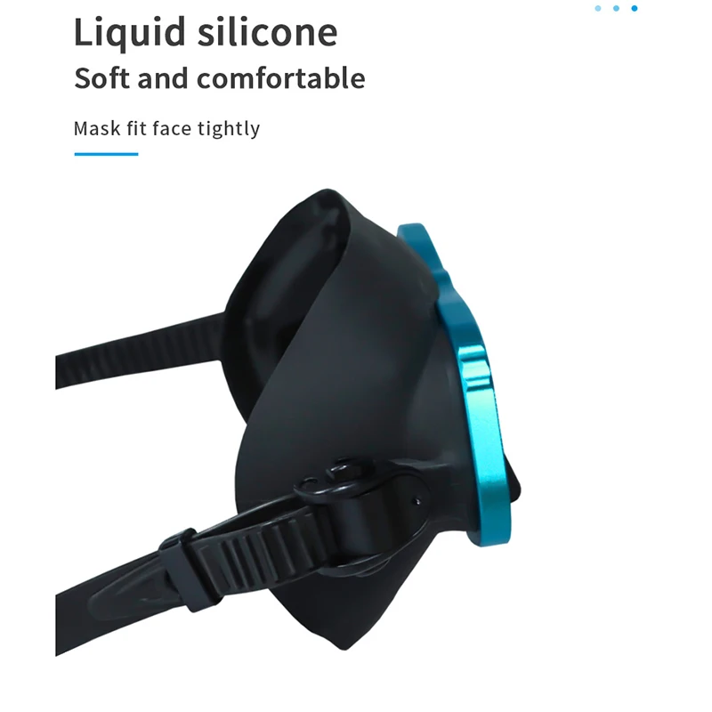 Apollo Similar Alloy Frame Free Diving Masks Can Equipped Myopia Mask Glasses Low Volume 65cc Scuba Mask Snorkeling Wet Tube