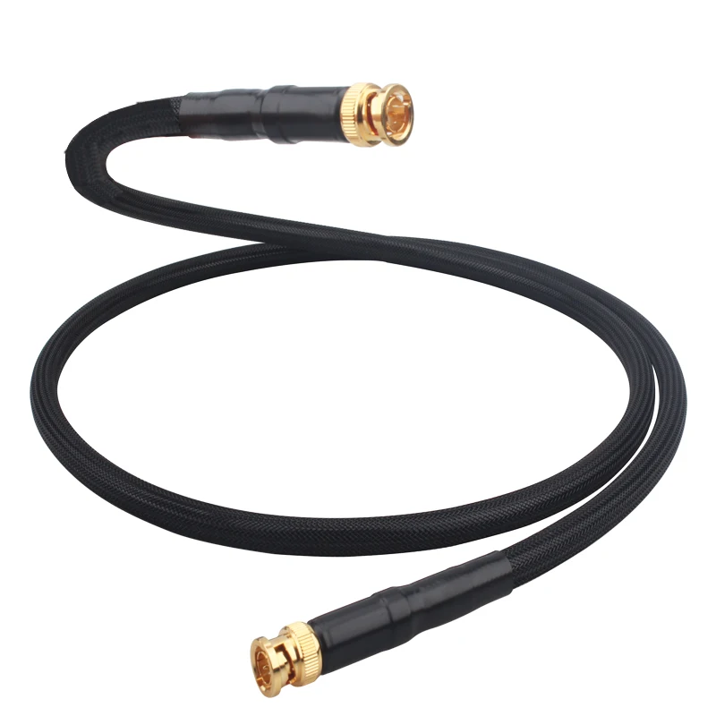 

High Quality Pure Silver BNC Digital Coaxial Cable HD Video Cable DI Radio Frequency SMA HiFi Audio Cables