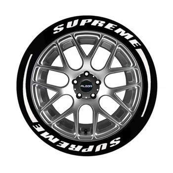 

Auto Car Stickers 3D 1inch Tyre Letterings PVC Wheel Sticker for Motorcycle Universal Car Tuning Decals Logo