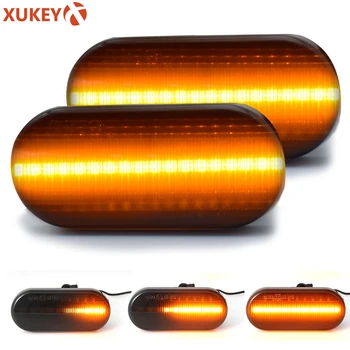 

LED Dynamic Side Marker Indicator Turn Signal Lights Blinker For VW Golf Passat Polo Sharan For Ford Focus Fiesta Fusion C-Max