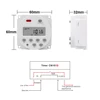12V 24V 110V 220V Digital Timer Switch 7 Days Weekly Programmable Time Relay Programmer Built-in Rechargeable Battery 2
