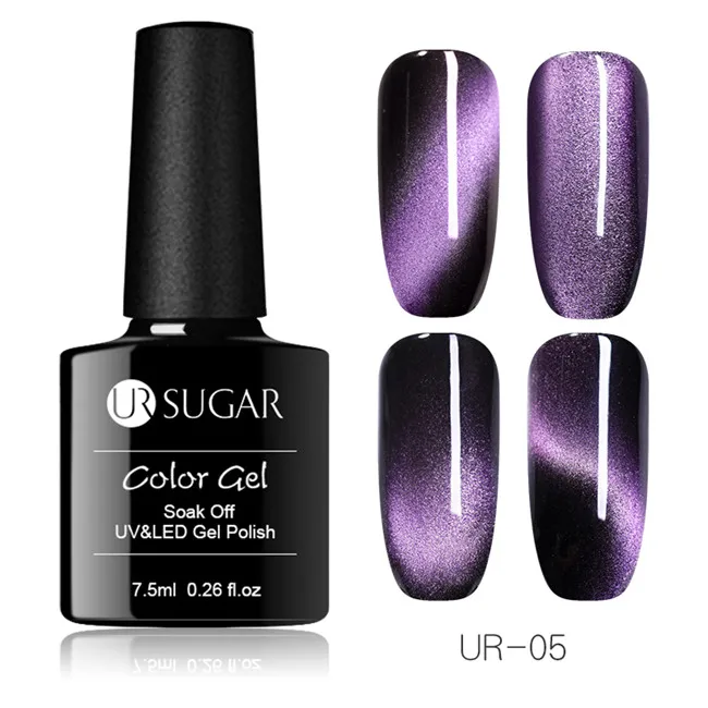 Wide 5 Ur Sugar 9D Galaxy Гель-лак для ногтей с эффектом «кошачий глаз» Хамелеон для использования с магнитом замочить от УФ светодиодный гель лак для ногтей Полупостоянный Маникюр гель лак DIY - Цвет: Wide 5