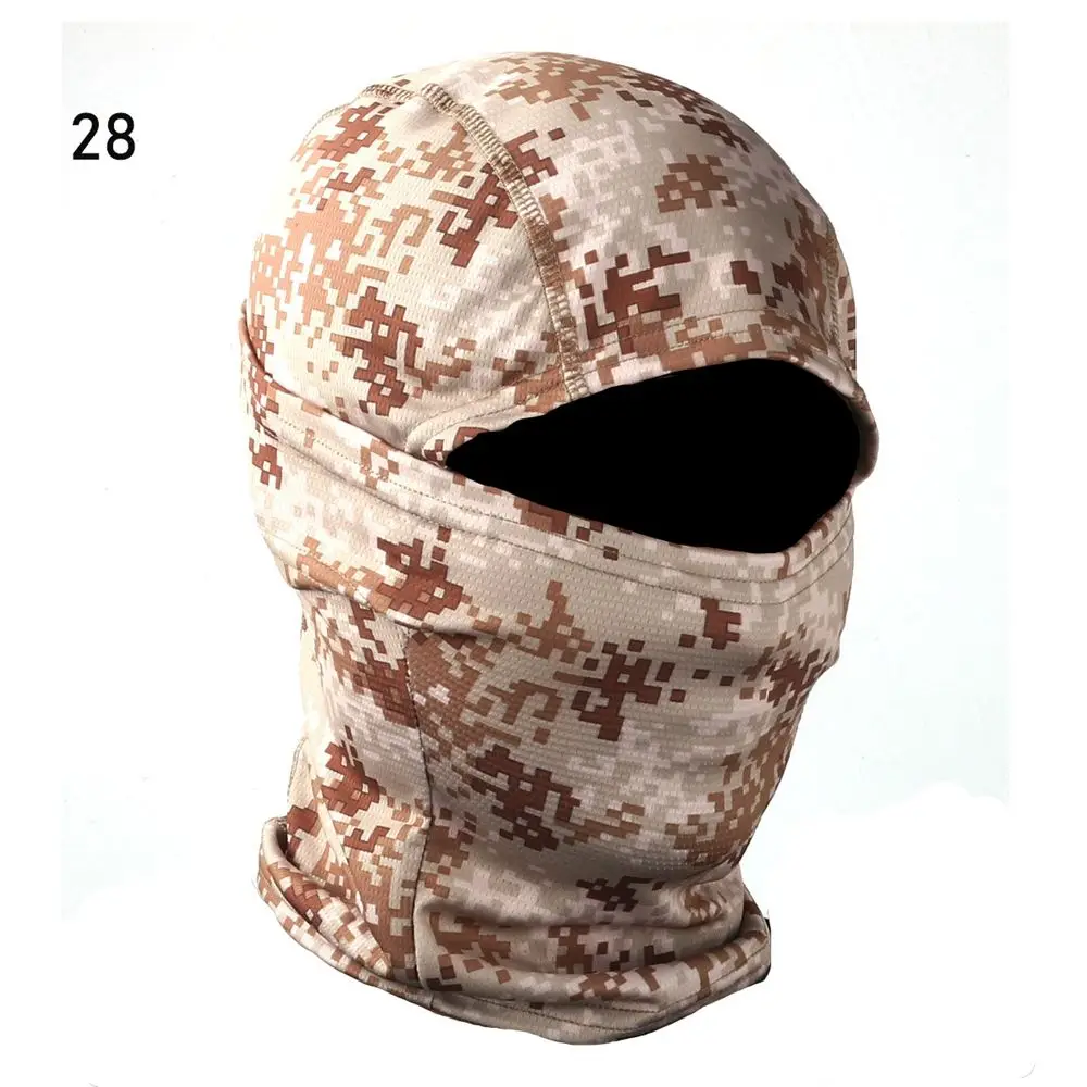 green skully hat Hunting Camouflage Hood Outdoor Camo Cycling Balaclava Full Face Mask Bicycle Ski Bike Snowboard Sport Cover Hiking Cap skully with brim Skullies & Beanies