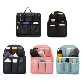 

Backpack Insert Bag Large Capacity Multi-pocket For Travel Double Shoulder Storage Bags Inner Organizer Pouch
