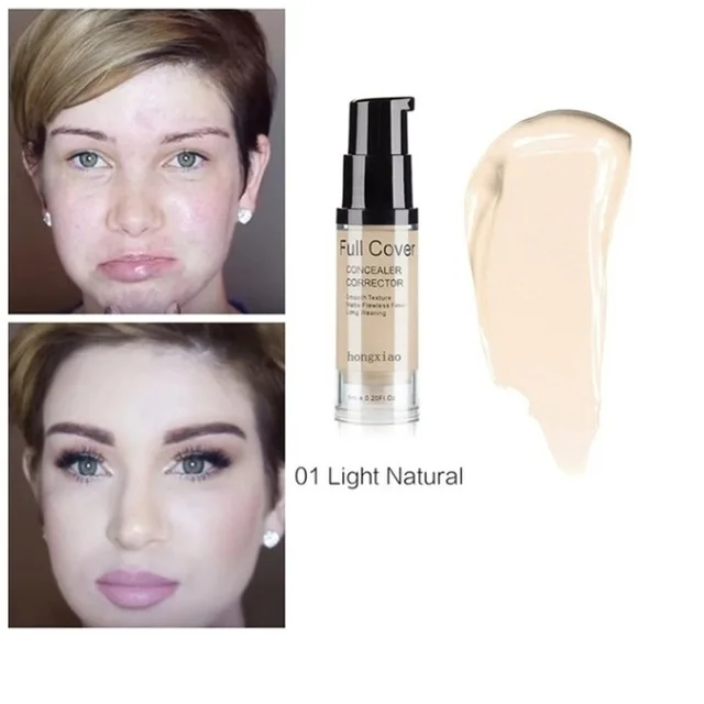 Foundation Full Coverage 24HR Matte Oil Control Concealer Make Up Foundation Waterproof Portable Base Makeup 01