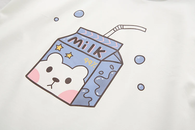 Kawaii Bear Milk Harajuku Sweater - Limited Edition