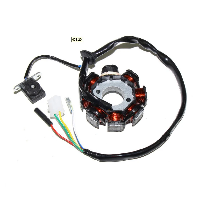 GY6 катушка 80cc катушка двигателя Магнитный мотор статор GY6 50cc8 полюсный генератор переменного тока GY6