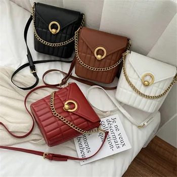 

women's bag for woman Brand original design 2020 Fashion New Design Leisure Portable Bucket Bag Square Chain Messenger Bag