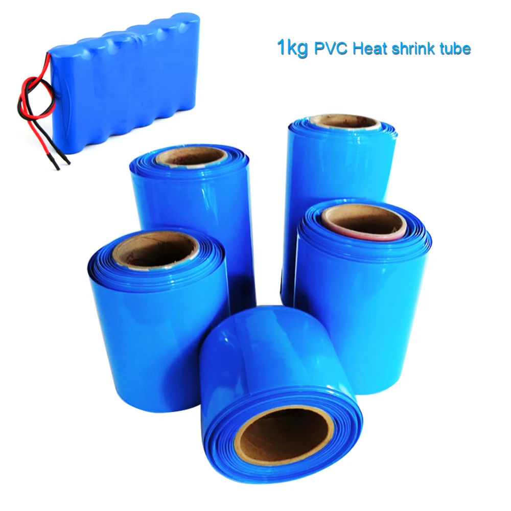 

1KG PVC Heat Shrink Tube Shrink Film 18650 Lithium Battery Pack Protective Sleeve Insulation Heat Various Sizes PVC Cable Sleeve