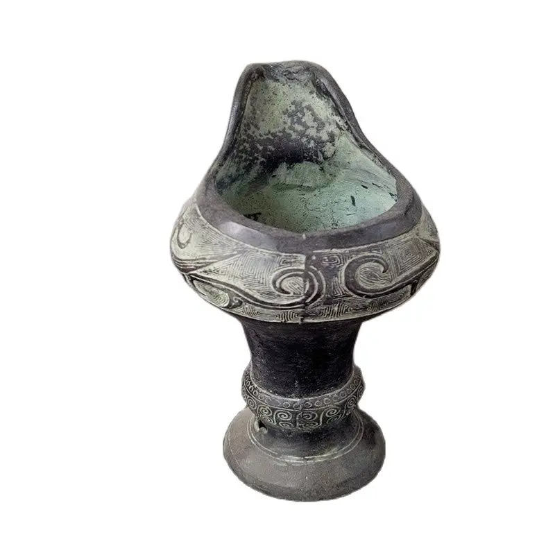 

China's Old Bronze Ware Old Top-Flow Pot