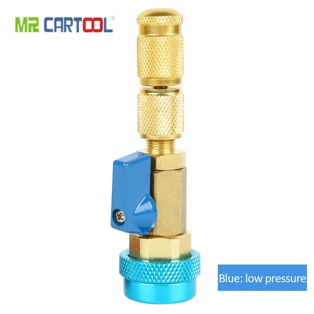 MR CARTOOL R134A Valve Core Free Removal Tool Auto Air Conditioning Repair Wrench Maintenance Air Tight Needle Replacement Tool 1