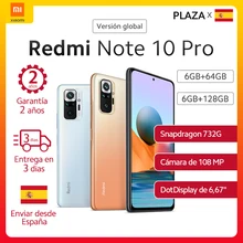 En Stock mundial versión Xiaomi Redmi Note 10 pro Smartphone 108MP Cámara 6,67