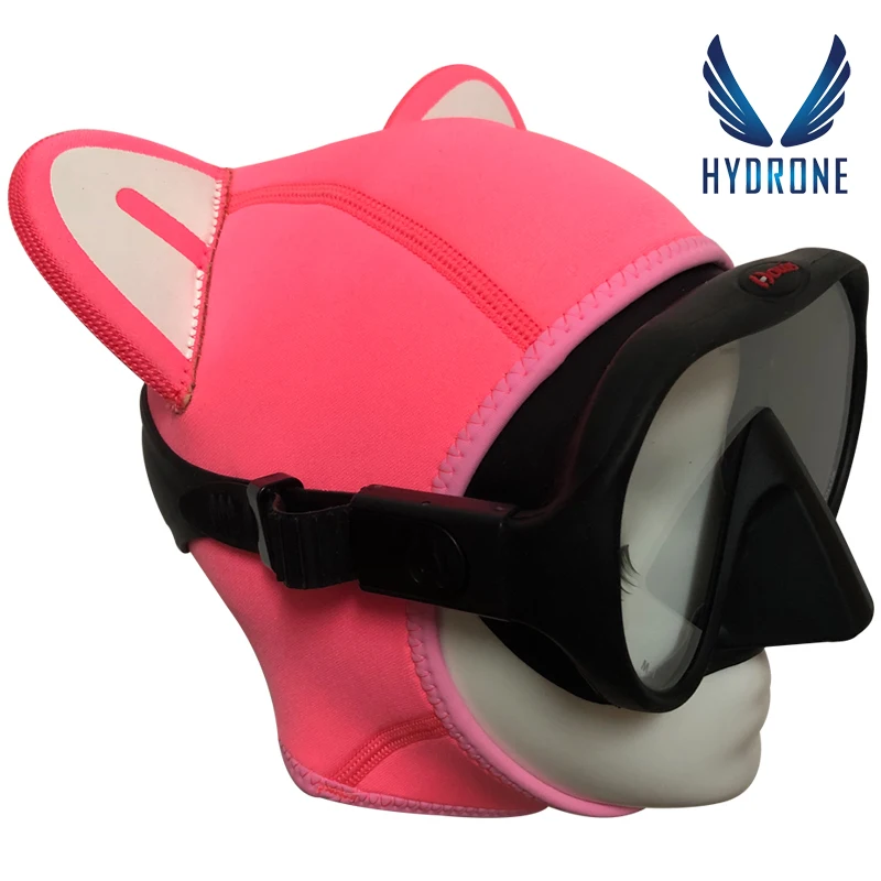Wetsuit Hood Cat Kitty Ears 3mm Neoprene Scuba Diving Hood for Men Women Youth Scuba Head Cover Dive Cap Surfing Thermal