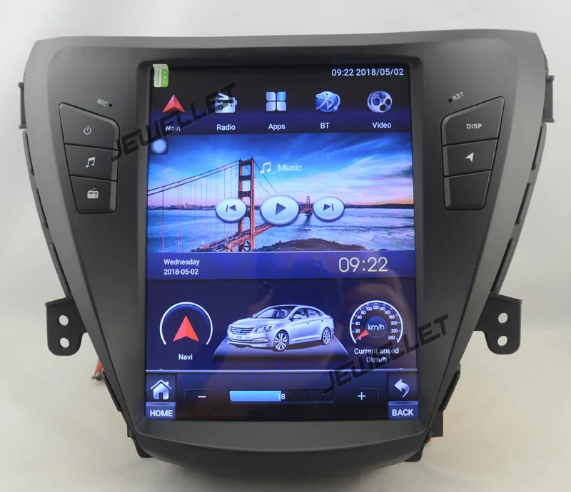 10," tesla стиль вертикальный экран android 8,1 Восьмиядерный автомобиль gps Радио Навигация для hyundai Elantra, Avante 2011-2013