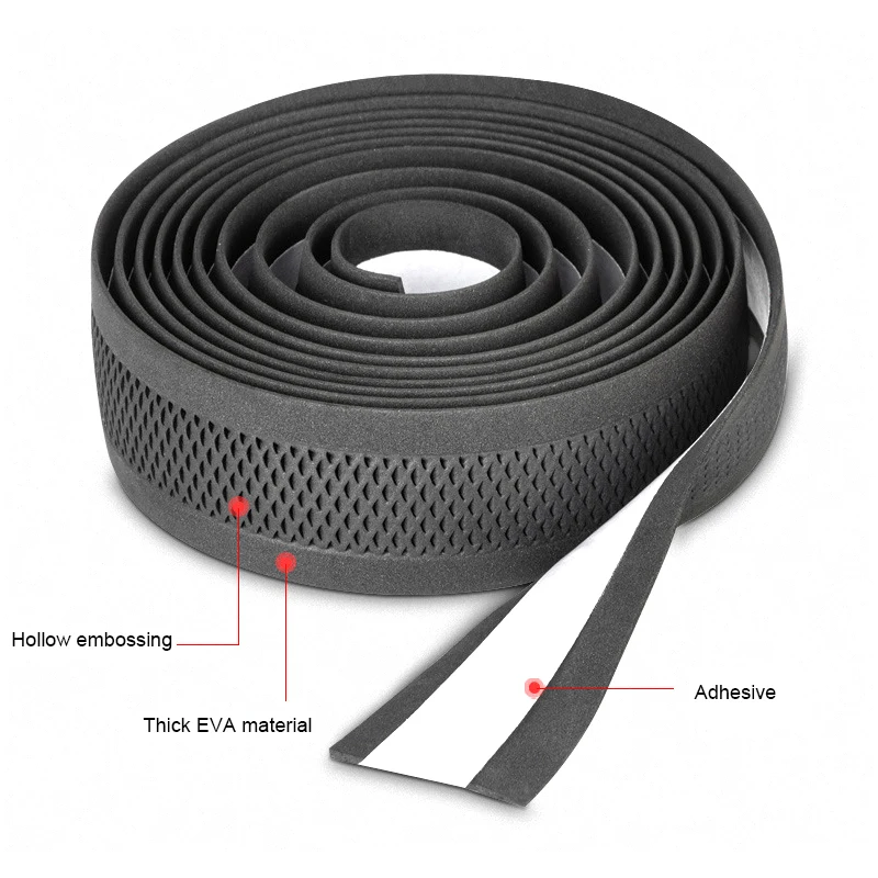 Bike Handlebar Tape Promend Road Black Breathable PU Material Non-slip 200x3cm Cycling Accessories