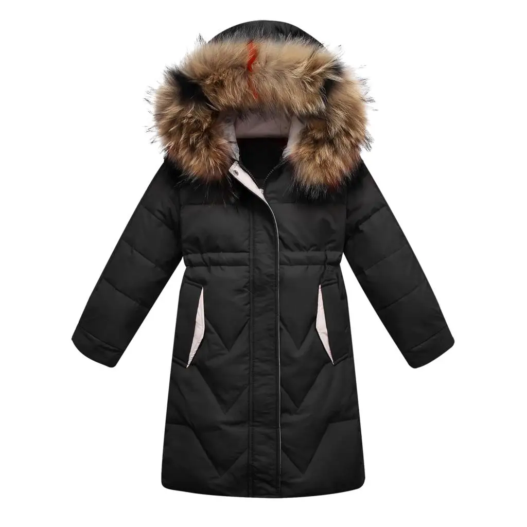 

ULKNN -30 Degrees 2019 Girl Winter Jacket Thick Warm Down Jacket For Girl 5-14 Years Kids Teenage Parka Children Outerwear Coat