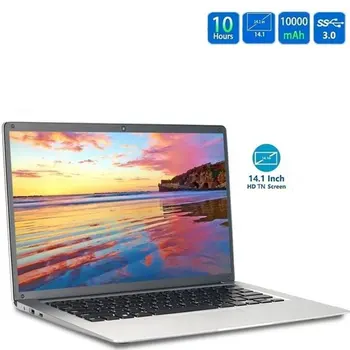 شراء لابتوب 14 بوصة 6G RAM 64G ROM حاسوب محمول 130 ميجابيكسل كاميرا ويندوز 10 Ultrabook للطلاب مكتب
