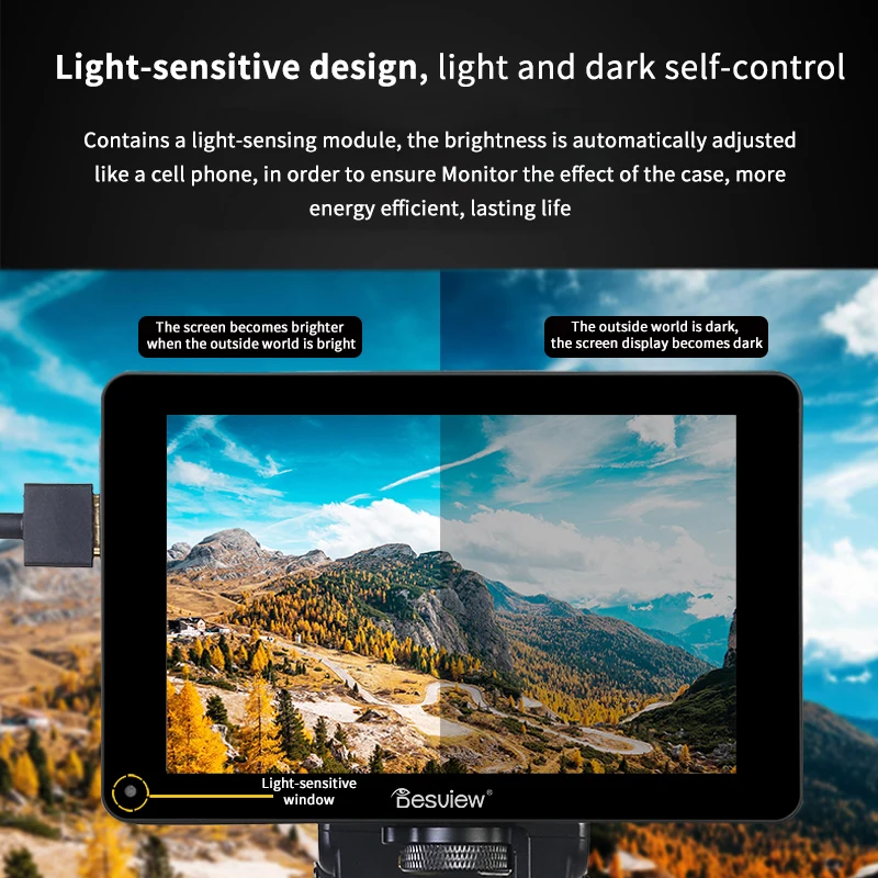 Desview R7S II R7 II Monitor 4K 7" 7inch Display Monitor SDI HDMI 3D LUT HDR Touch Screen on Camera for DSLR Camera Besview