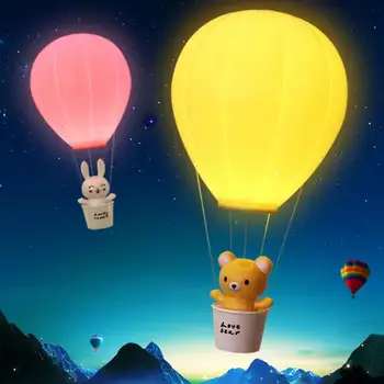 

Dimmable Hot Air Balloon LED Night Light Children Baby Nursery Lamp Touch Switch USB Rechargeable Wall Lamp for Kids Bedroom