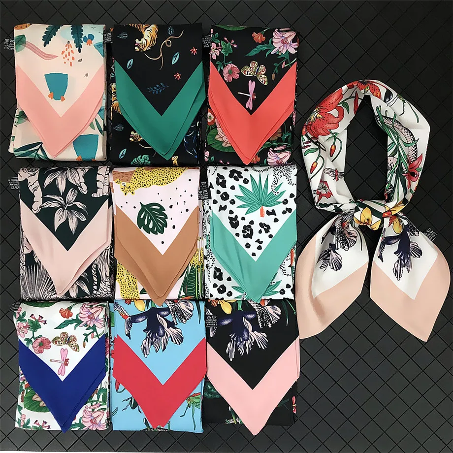 

85cm*9.5cm Winter Skinny Scarf Women Neckerchief Female Kerchief Fashion Bag Scarves Handkerchief For Ladies Hijab Scarves