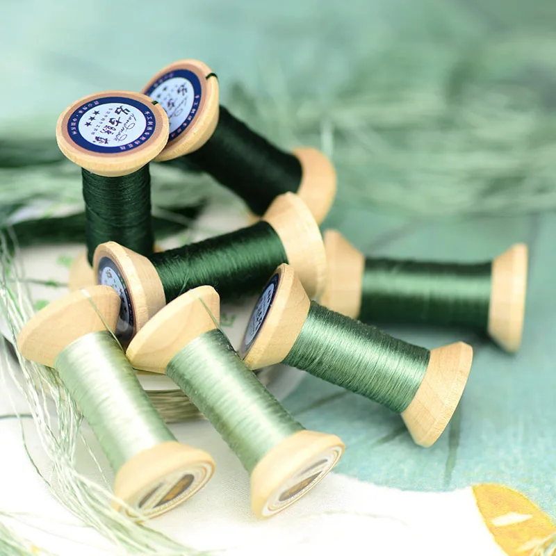 20m мини-катушка/Вышивальная нить Сучжоу/катушка из шелковой нити/шелковая