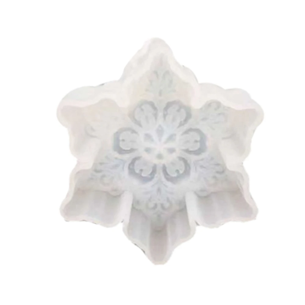 Новая 3D Снежинка звезда силиконовая форма Рождество Шоколад Мыло Форма для свечи мыло основа формы полимер форма для самостоятельного изготовления торта инструмент для рукоделия