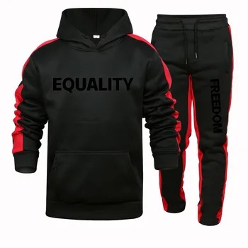 

Autumn and winter 2020 fashionable and comfortable top + printed color-block pants