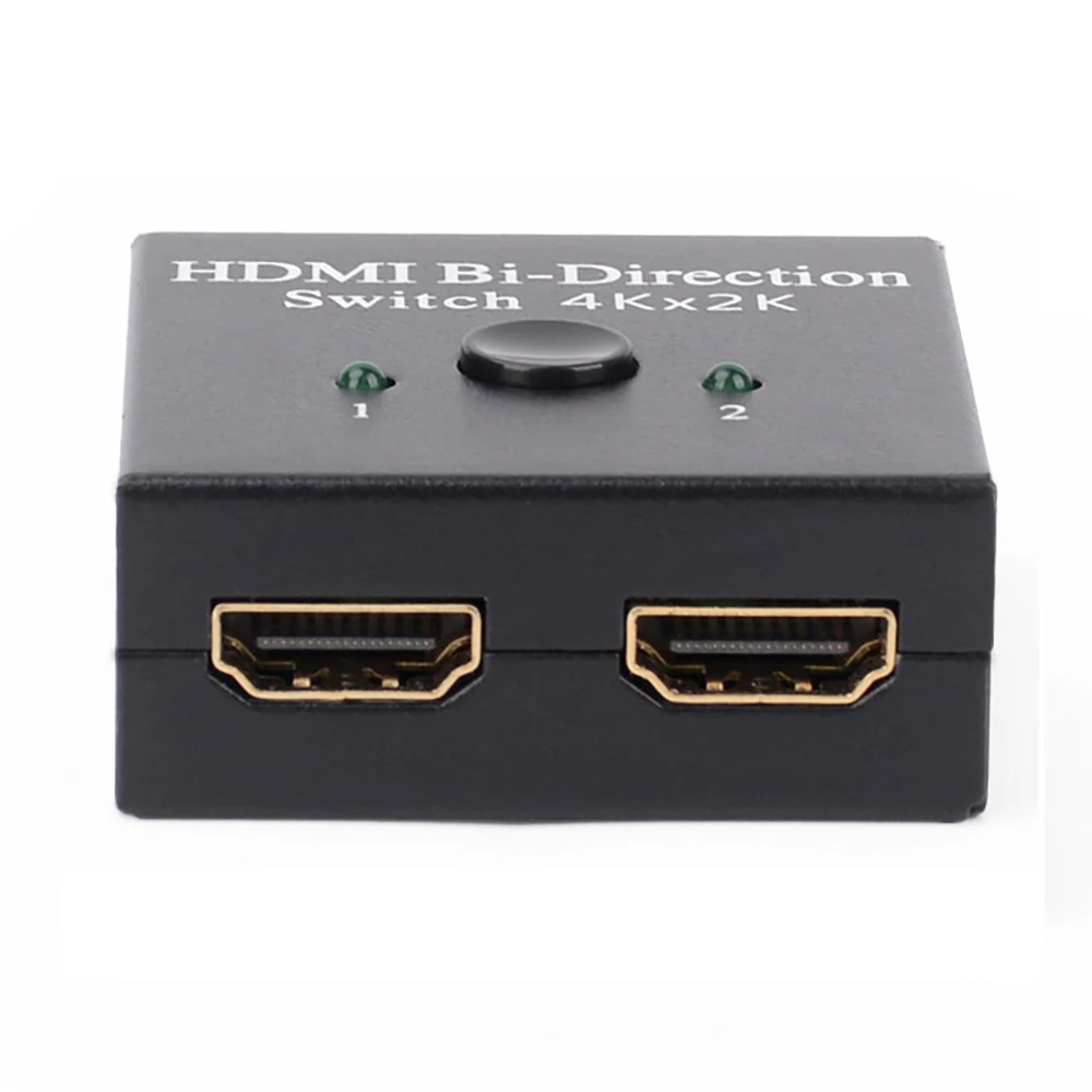 Двунаправленный HDMI сплиттер 2 входа 1 выход поддерживает 4K 2K 3D 1080P HD штекер и для Xbox PS4 PS3 Blu-Ray плеер