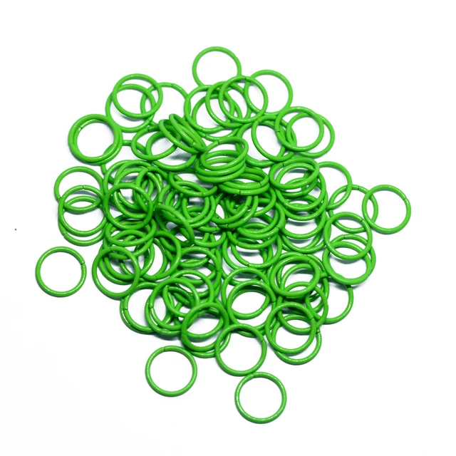 1x10mm 100pcs/lot 19 Colors Metal DIY Jewelry Findings Open Single Loops Jump Rings & Split Ring for jewelry making green 3