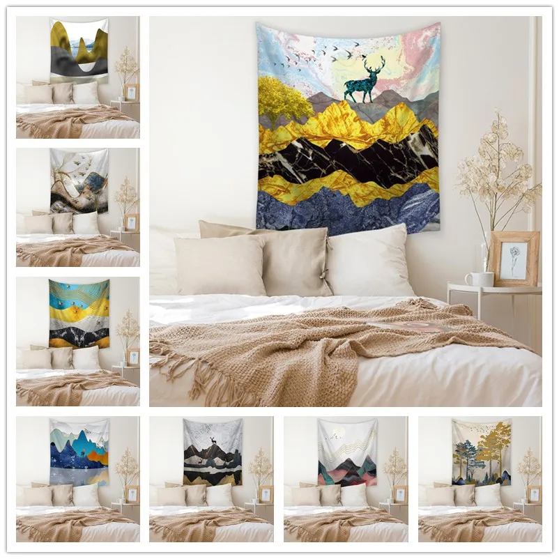 

Light luxury style Tapestry Printed Mandala Tapestry Wall Hanging Wall Decoration Hippie Tapestry Beach Throw Towel Yoga Mat