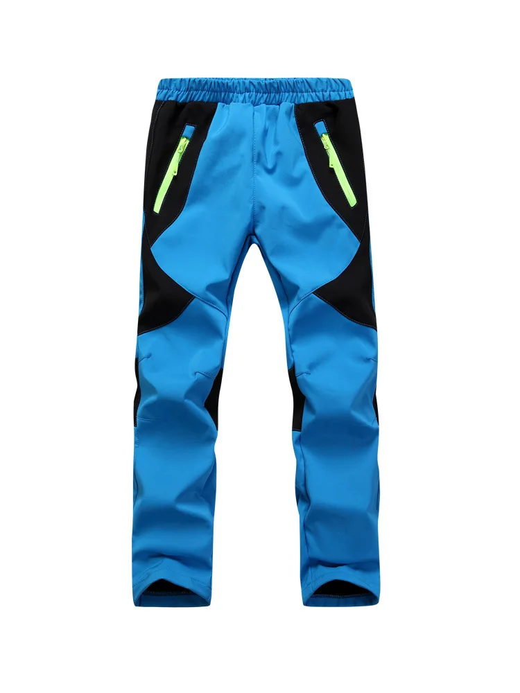 

Hot Selling Men And Women Big Boy Soft Pants Outdoor Sports Mountain Climbing Waterproof plus Velvet Thick Trousers