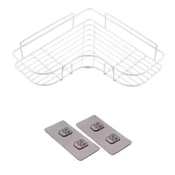 

Punch-free Triangle Storage Shelf For Kitchen Bathroom Corner Shelves Bedroom Wall-mounted Storage Shelf