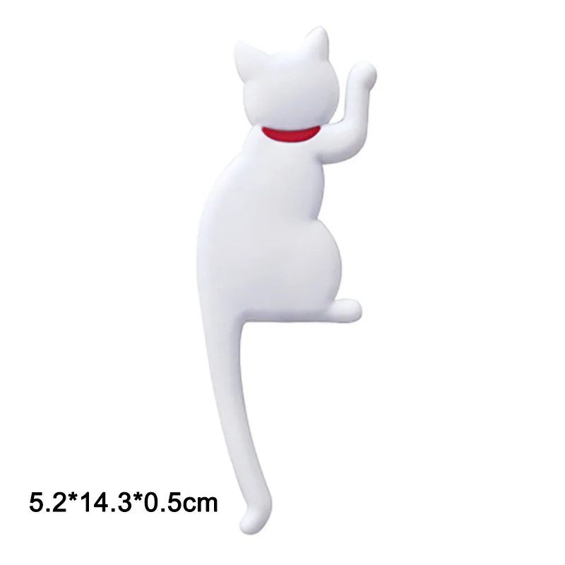 1 шт. мультяшный милый кот Силиконовые магниты на холодильник белая доска наклейка детские подарки Многофункциональный креативный домашний Декор крюк - Цвет: A
