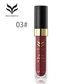 

HUAMIANLI Waterproof Long Lasting Lip Makeup Matte Liquid Lipstick Lip Gloss Natural Lip Cosmetic Beauty Lip Gloss new