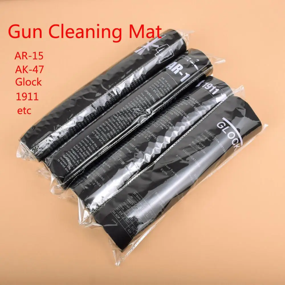 AR15AK47GlockGunCleaningRubberMatWithPartsDiagramInstructions