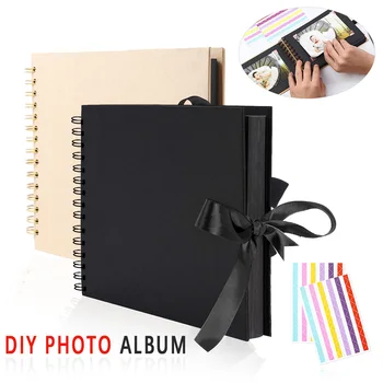 

60/80 Pages DIY Craft Album Scrapbooking Picture Album Photo Albums Scrapbook Paper for Wedding Anniversary Gifts Memory Booksv