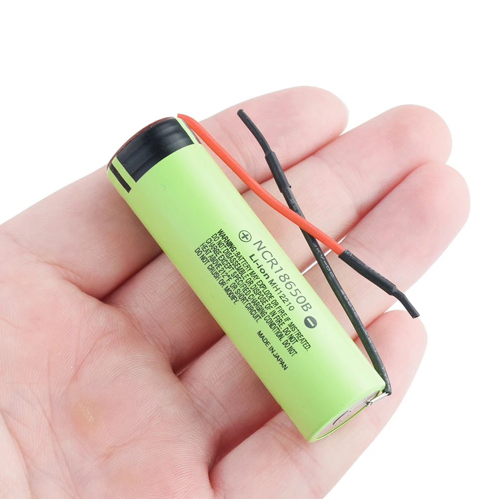 Panasonic 1/2/4/6/8/10x аккумуляторная батарея 3,7 v NCR18650B 20A 3400mAh литий-ионная NCR 18650B батареи Pilas с проводами