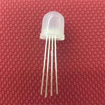 

RGB many colored light diameter 10mm LED diode foggy white LED bead 4pin through hole common anode or cathode ,5000pcs/lot
