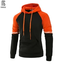 Manoswe, мужские весенне-осенние толстовки и свитшоты, новые, большие, повседневные, с капюшоном, мужские, спортивные, с длинным рукавом, в стиле пэчворк, пуловер, куртка, пальто