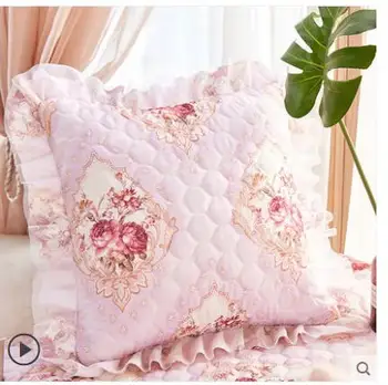 

European pillowcase Sofa coat spring and summer pastoral wind lace thickening pillowcase